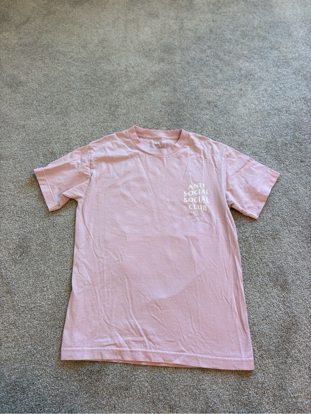 Anti Social Social Club Light Pink Logo Tee